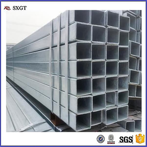 quality building galvanized rectangular GB Q235 steel tubes